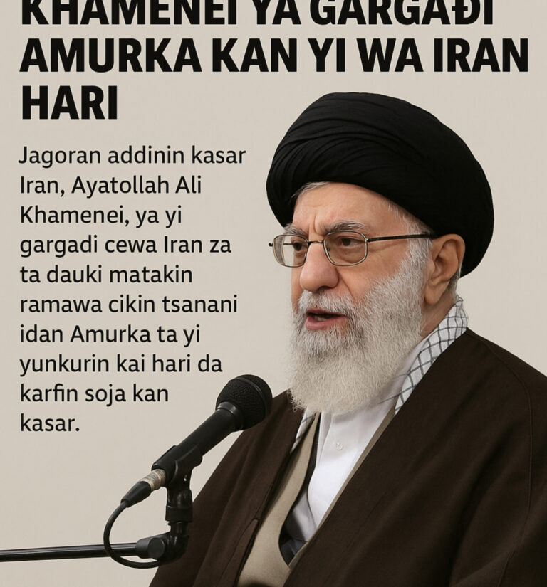 Amurka zata gane kuren ta, in har ta kaiwa Iran hari—Ayatollah