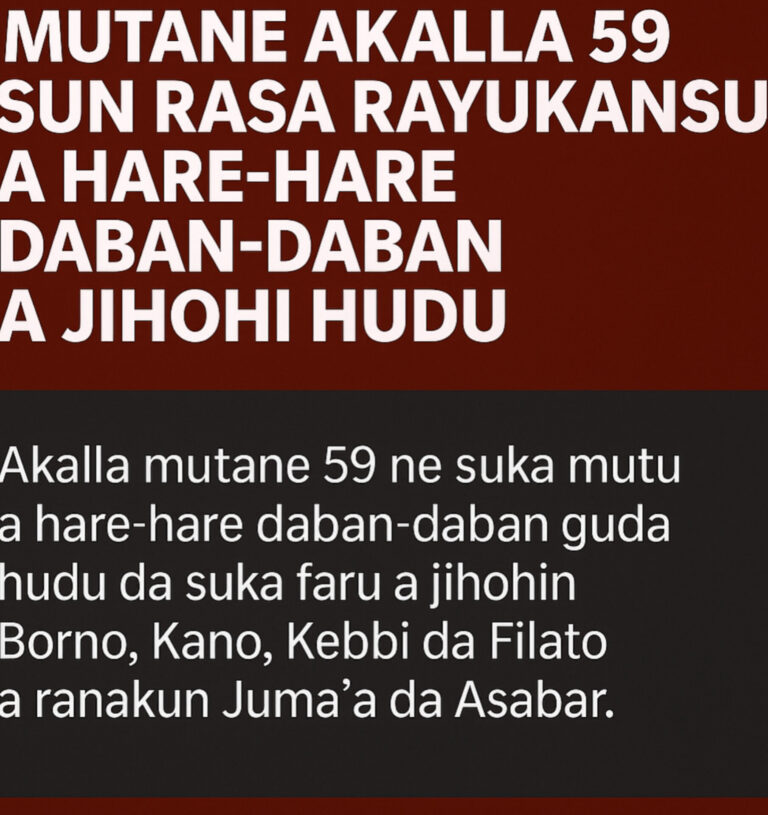 Hare hare sunyi sanadiyar mutuwar ƴan Najeriya 59 a kwanaki biyu