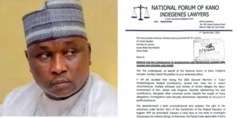 Kungiyar lauyoyi ƴan asalin Kano ta nemi a cigaba da shari’ar Alasan Doguwa kan zargin kisan masu zaɓe