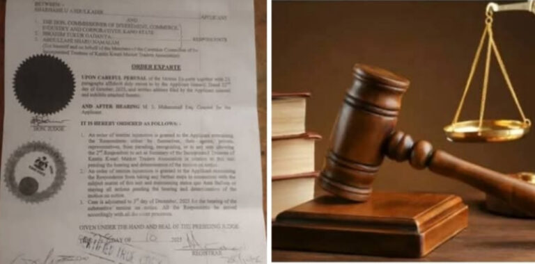 Kotu ta Dakatar da Shugabancin Kasuwar Kantin Kwari