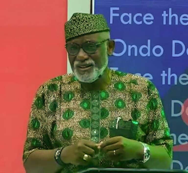 Ondo gov, Akeredolu dissolves cabinet