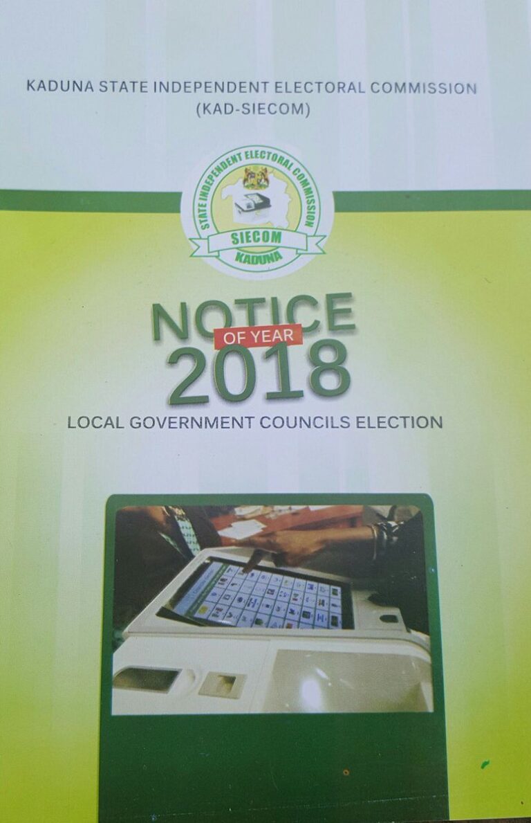 LG polls to hold on 15 May in Kaduna –  KadSIECOM