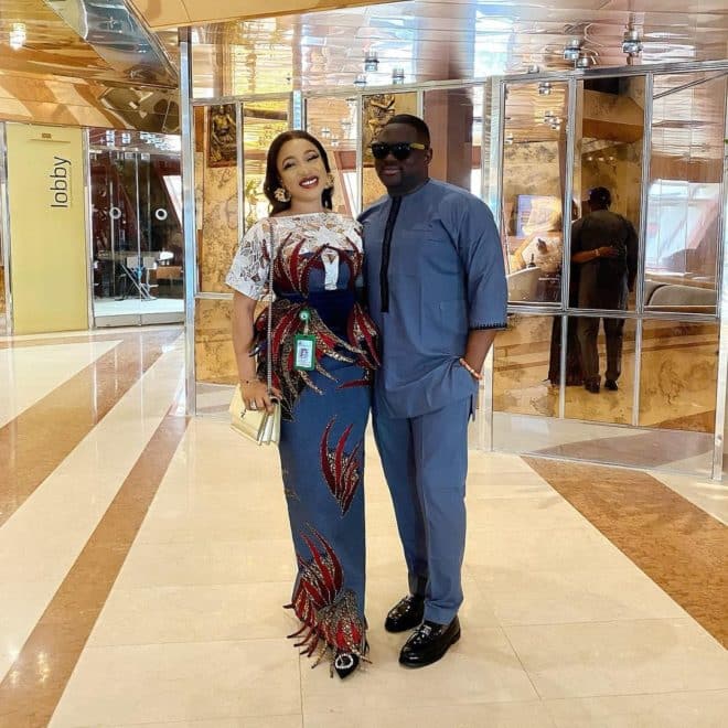 Tonto Dikeh shows-off new ‘best friend’, after alleged argument with Bobrisky