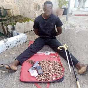 Troops arrest Police sergeant with 370 rounds of ammunition in Plateau