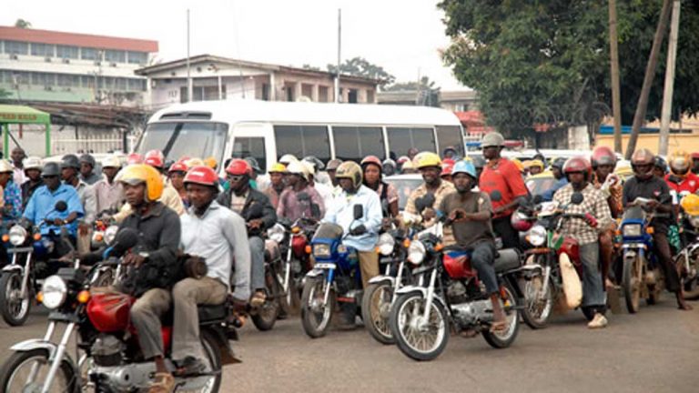 Okada riders allegedly beat police officers, damage patrol van in Lagos