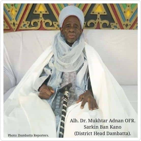 Kano’s First Education Commissioner, oldest district head, Dr Mukhtar Adnan dies