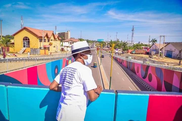 Photos: El-Rufai inspects new fly over bridge at Kawo, other projects in Kaduna