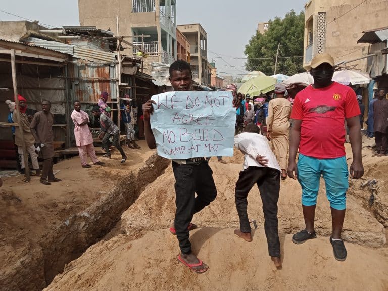 Traders protest erection of shops at Kano Market