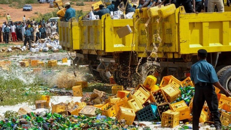 Hisbah Board destroys 3.8 m bottles of beer in Kano