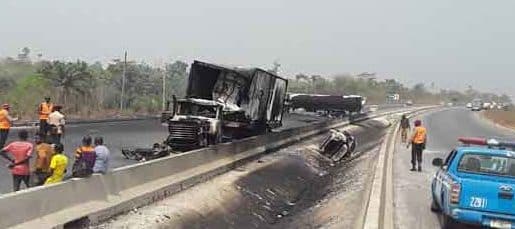 17 burnt to death in Lagos-Ibadan expressway accident