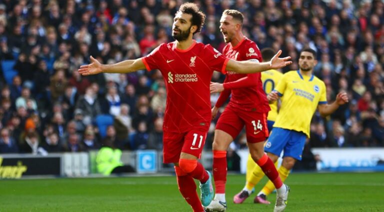 Liverpool sink Brighton 2-0, move three points to Man City