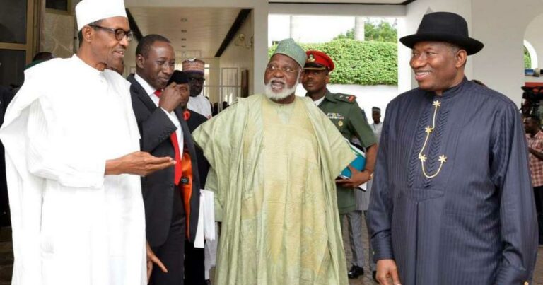 Jonathan, Abdulsalami, present as Buhari presides over council of state meeting