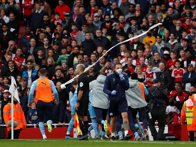 Arsenal fans left furious after VAR disallow Martinelli’s goal