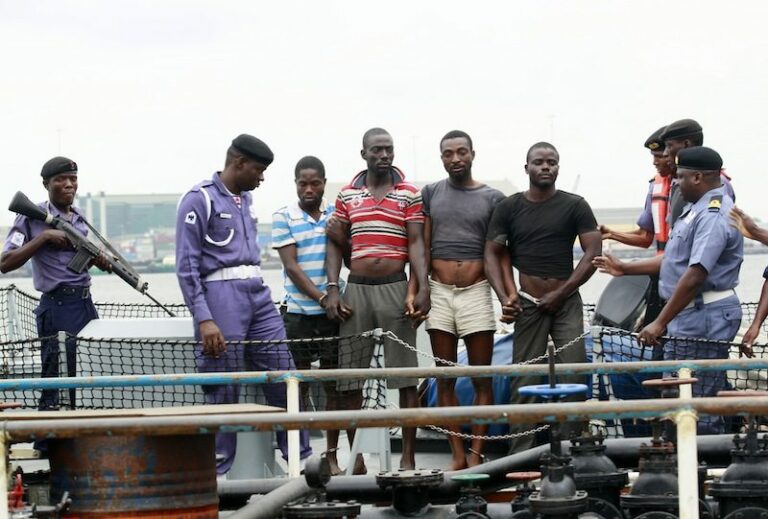 Navy hands over nine suspected oil thieves to NSCDC in Bayelsa