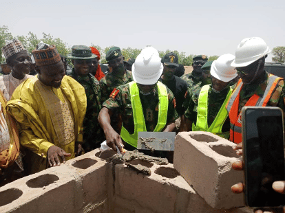 COAS lays foundation for proposed Army Forward Operation Base in Sokoto