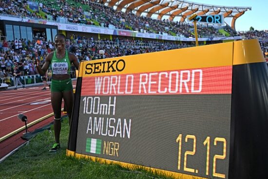 World Championships: Buhari, others react as Tobi Amusan smashes 100m hurdles gold