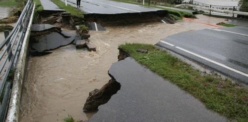 Commuters stranded as flood destroys road in Yobe