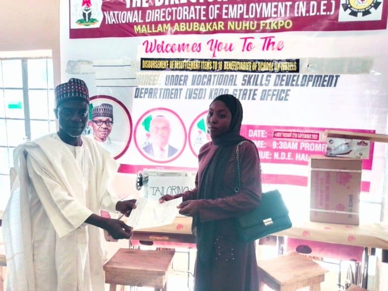 NDE offers loan starter packs to beneficiaries in Kano