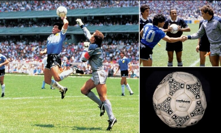 Maradona’s ‘Hand of God’ goal could fetch £3m at auction