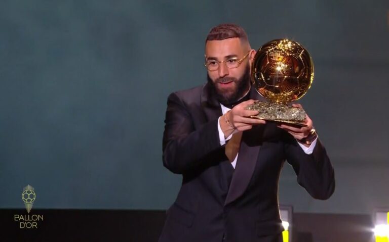 Benzema becomes 8th Real Madrid player to clinch Ballon d’Or award