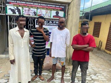 Men who use minors for street begging arrested in Lagos