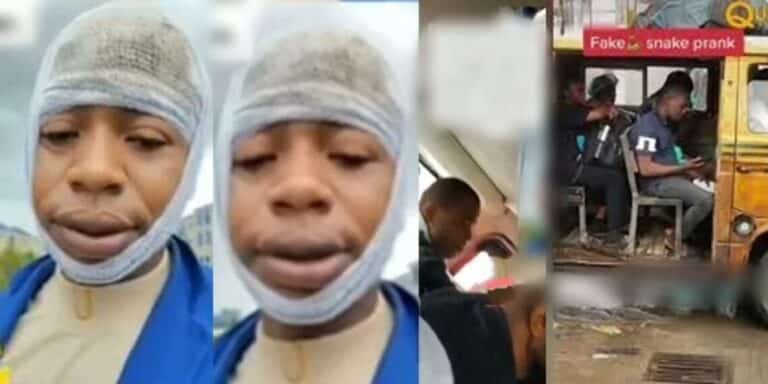 Nigerian content creator beaten to pulp for pranking passengers on commercial bus