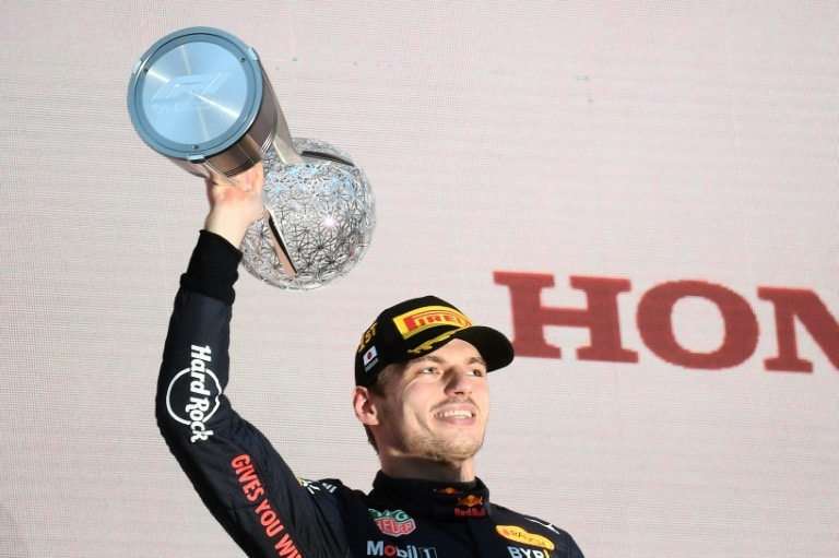 Max Verstappen wins F1 world championship after Leclerc penalty