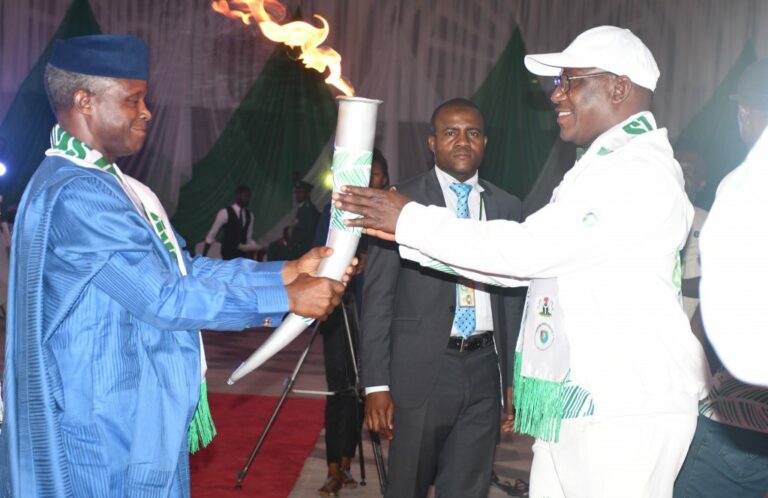 Osinbajo lights Torch of Unity to begin 21st National Sports Festival