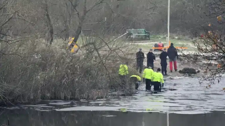 Three boys die after falling into icy lake in UK 