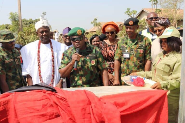 Army donates toilet facilities, boreholes to local communities