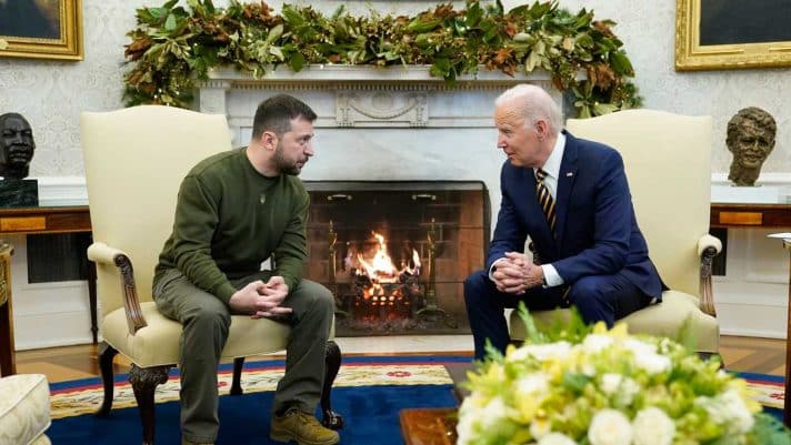 Zelensky meets Biden in Washington