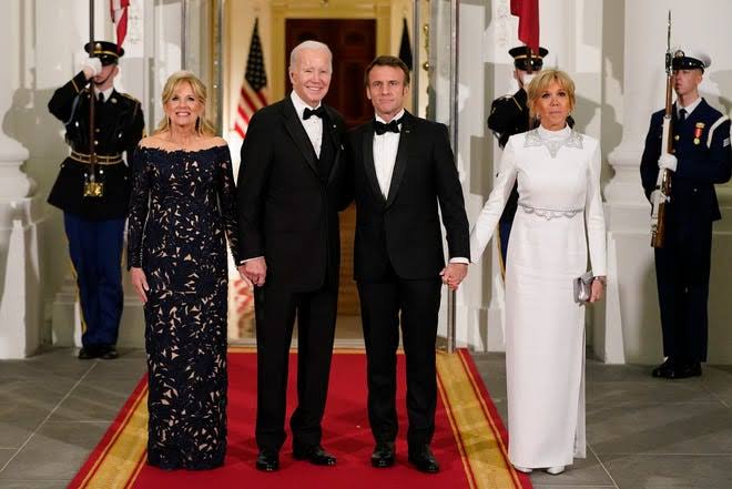 Biden hosts Macron, celebrities at first state house dinner