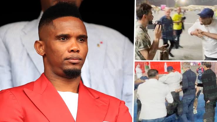 Samuel Eto’o attacks fan outside World Cup stadium in Qatar 