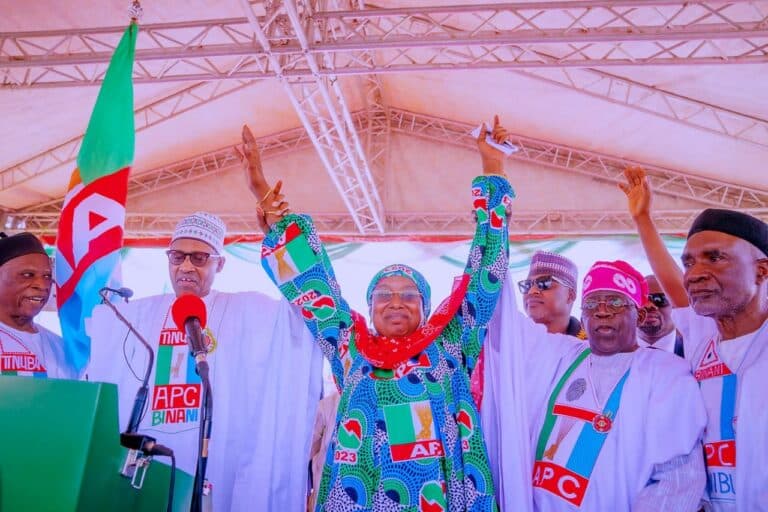 Buhari campaigns for Tinubu in Adamawa