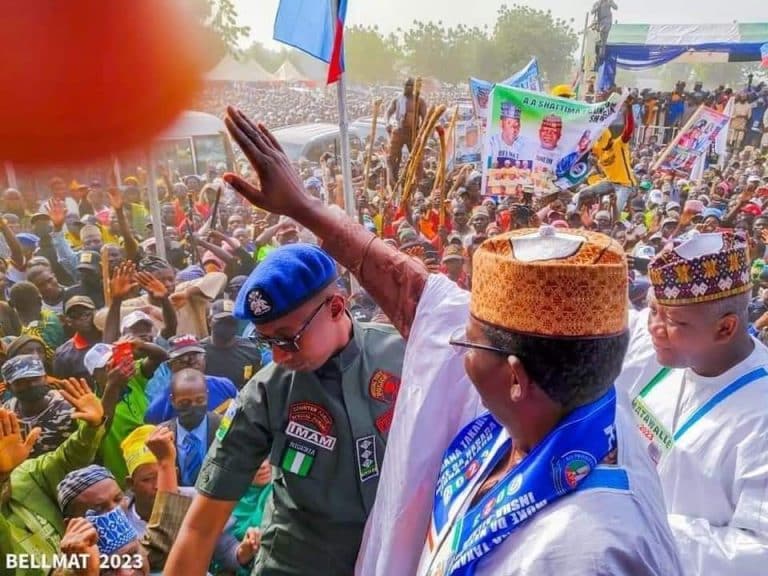 Mammoth crowd receives Matawalle, Yari at campaign rally in Gummi LGA