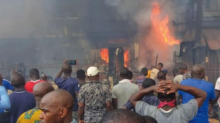 Shops raze down as fire guts in Kano market