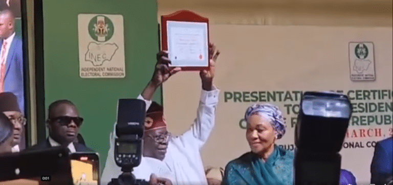 JUST-IN: Osinbajo present as President-elect Tinubu get Certificate of Return