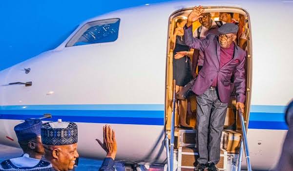 Tinubu jets out, begins three-country visit ahead of inauguration