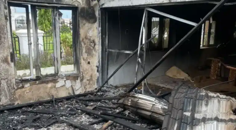 Fire guts Ooni’s palace