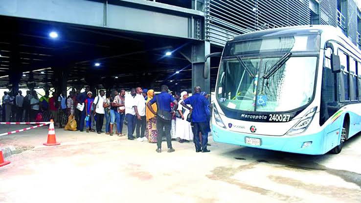 Bus crashes into BRT terminal in Lagos