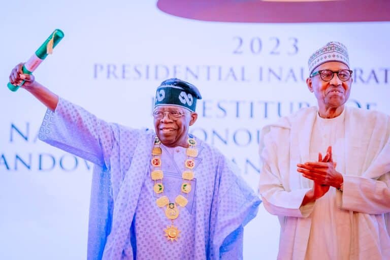 Buhari confers GCFR honour on Tinubu