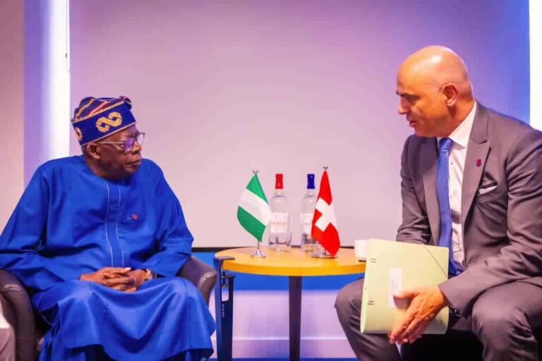 Tinubu meets Swiss President