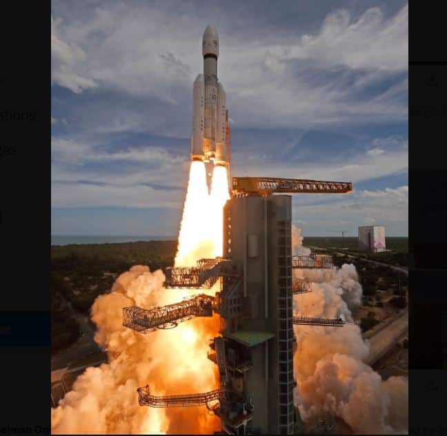 India launches space craft to explore moon [VIDEO]