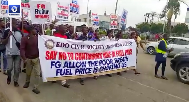 Protest erupts over fuel price hike in Edo