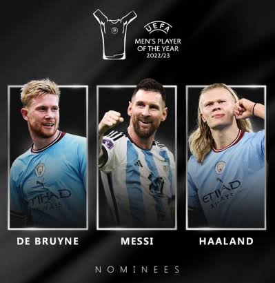 Messi, De Bruyne, Haaland make UEFA POTY shortlist