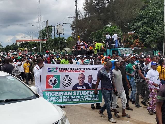 Peter Obi leads LP rally ahead LG election in Edo