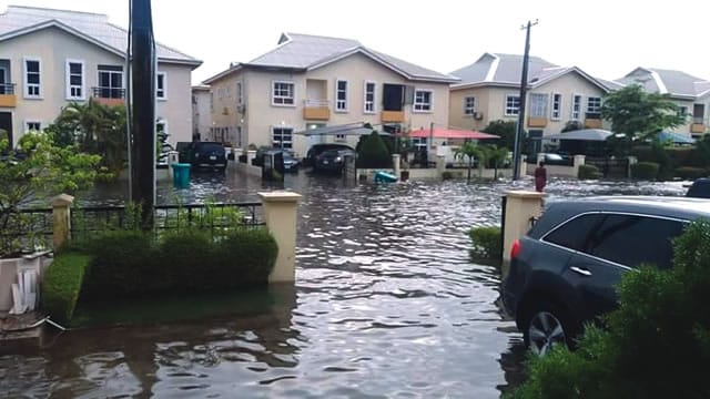 Flood takes over residential areas in Ibeju-Lekki