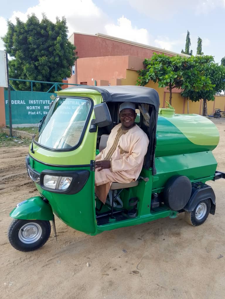 EXCLUSIVE: Disabled man converts tricycle to distribute free water in Kano