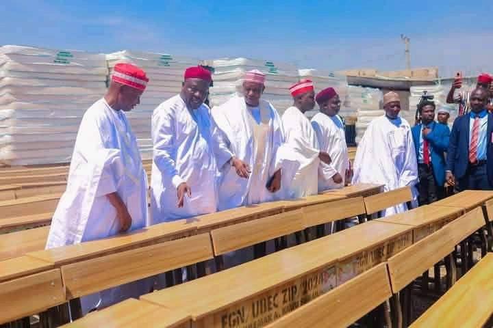 Senator Kawu Sumaila empowers Kano South with over 3,000 school chairs, 1,000 hospital beds