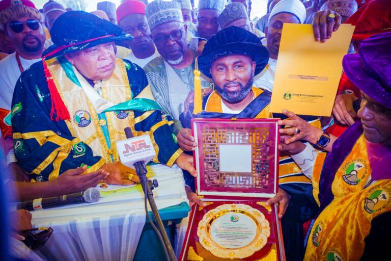 Kano reps member, Abubakar Bichi, receives honorary doctorate degree from Federal University Dutsin-Ma